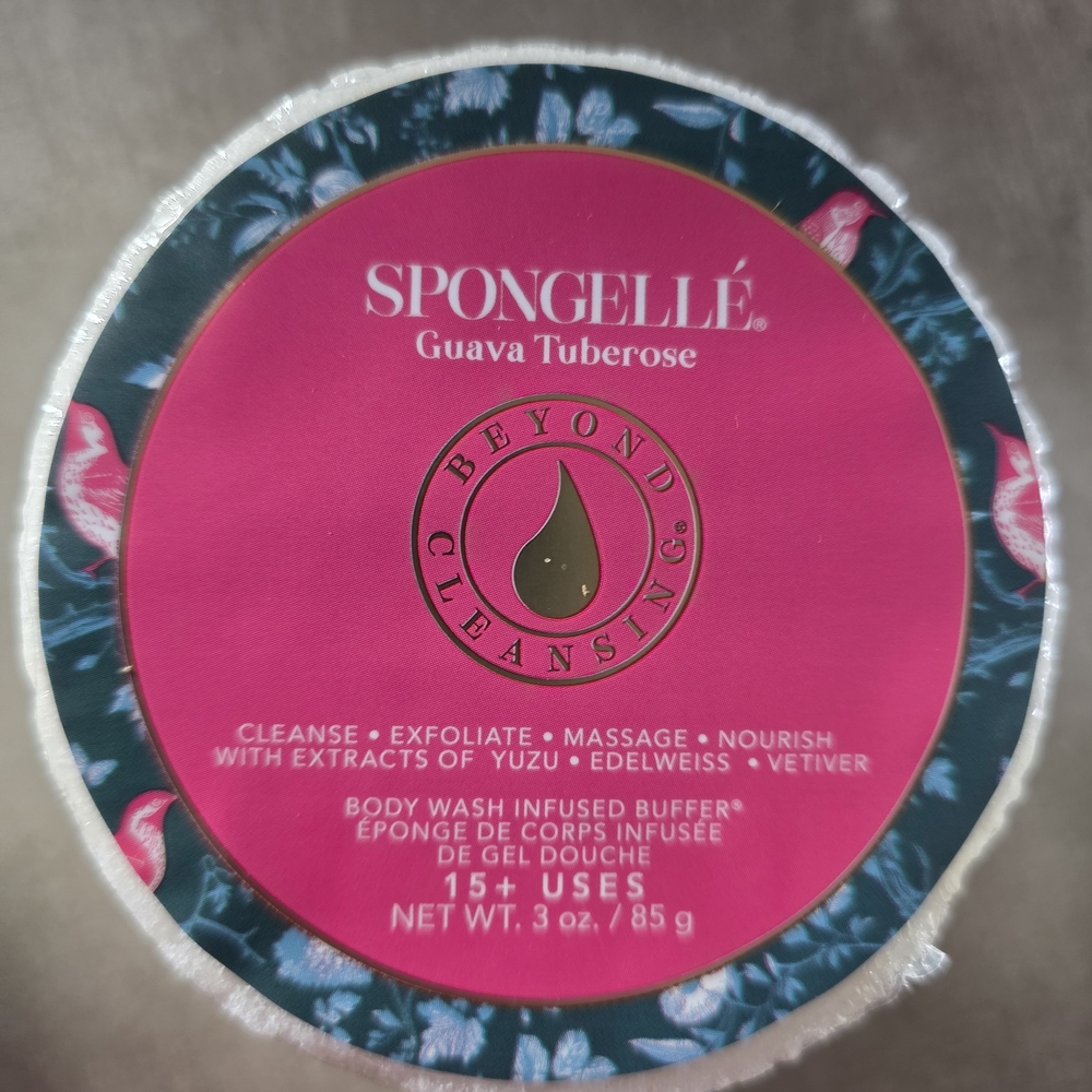 Spongellé Guava Tuberose Body Wash Infused Buffer Beaitiful Scent